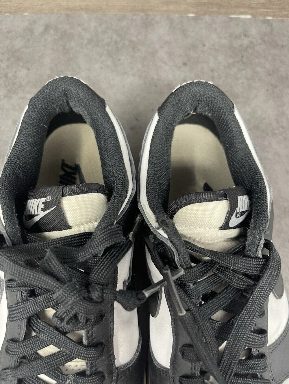 Nike Dunk Low Panda Sneakers Womens Size 8 Black White DD1503-101